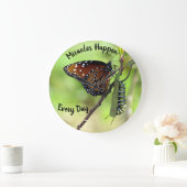 Grande Horloge Ronde Les Miracles Se Passent Tous Les Jours - Clock-Mur (Maison)