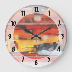 Grande Horloge Ronde Les outils du commerce des pompiers