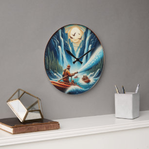 Grande Horloge Ronde Les pompiers ont chargé sur leur bateau