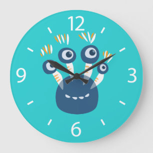 Grande Horloge Ronde Les Quatre Eye Kids