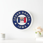 Grande Horloge Ronde Les rapides de cèdre Iowa (Maison)