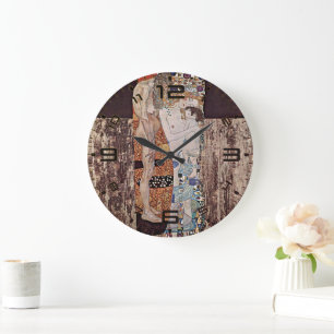 Grande Horloge Ronde Les Trois Âges de la Femme de Gustav Klimt