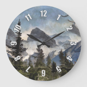 Grande Horloge Ronde Les Trois Soeurs - Montagnes Rocheuses canadiennes