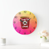 Grande Horloge Ronde Let's Jam Wall (Maison)