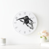 Grande Horloge Ronde "Let's Skate" - Skateboarder (Maison)