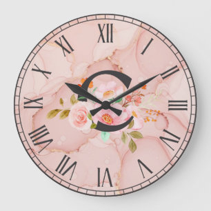 Grande Horloge Ronde Lettre C