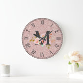 Grande Horloge Ronde Lettre M (Maison)