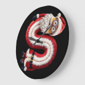 Grande Horloge Ronde Lettre père Noël S (Angle)