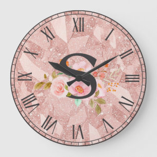 Grande Horloge Ronde Lettre S