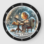 Grande Horloge Ronde Lettres à Père Noël (Recto)