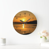 Grande Horloge Ronde Lever du soleil - Bonjour (Maison)