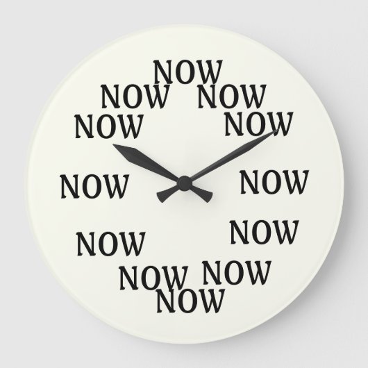 Grande Horloge Ronde L'heure est maintenant à l'horloge (Recto)