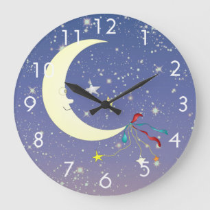 Grande Horloge Ronde L'homme dans la lune