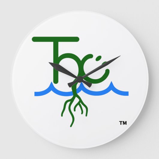 Grande Horloge Ronde L'horloge de Happy Cultivator™ (Recto)