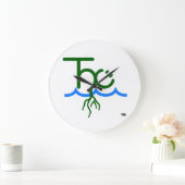 Grande Horloge Ronde L'horloge de Happy Cultivator™ (Maison)