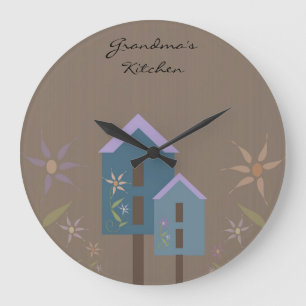Grande Horloge Ronde L'horloge de la cuisine de grand-mère