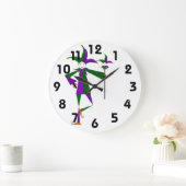 Grande Horloge Ronde L'horloge du mur de Jester (Maison)