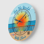 Grande Horloge Ronde L'Horloge Mondiale De La Mer (Angle)
