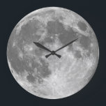 Grande Horloge Ronde L'horloge murale de lune<br><div class="desc">Conception de l'horloge murale de lune</div>