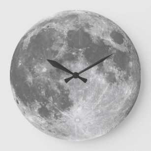 Grande Horloge Ronde L'horloge murale de lune