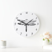 Grande Horloge Ronde libellule (Maison)