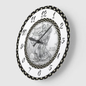 GRANDE HORLOGE RONDE LIBERTÉ D'ARGENT (Angle)