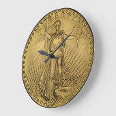 Grande Horloge Ronde Liberty Coin (Angle)