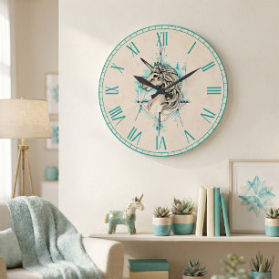 Grande Horloge Ronde Licorne