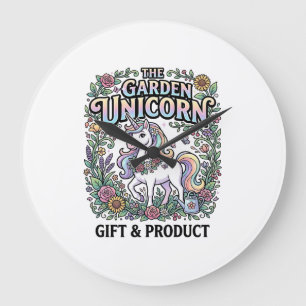 Grande Horloge Ronde Licorne Conception de vecteur commercial de licorn