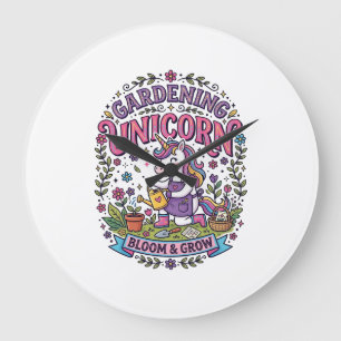 Grande Horloge Ronde Licorne Jardin Licorne Commercial Cadeau Mignon Dé