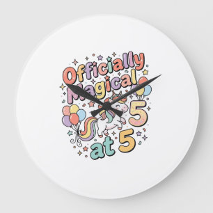 Grande Horloge Ronde Licorne officiellement magique à 5 conceptions bla