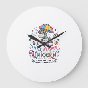 Grande Horloge Ronde Licorne Petit Temps Licorne Tendance Chemise Graph