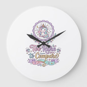 Grande Horloge Ronde Licorne Trop Rare pour Comparer T-Shirt Pastel Mig
