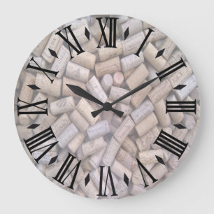 Grande Horloge Ronde Lièges de vin