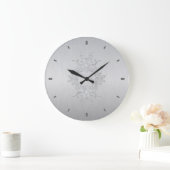Grande Horloge Ronde Light Gray Brushed Aluminum (Maison)