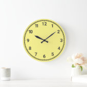 Grande Horloge Ronde Light yellow (Maison)