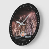 Grande Horloge Ronde Lightning bolts Business Acrylic Wall Clock (Angle)