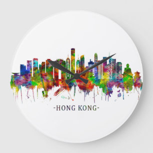 Grande Horloge Ronde Ligne de Hong Kong China