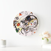 Grande Horloge Ronde Ligne transversale - Kandinsky (Maison)