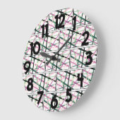 Grande Horloge Ronde Lignes de printemps (Angle)