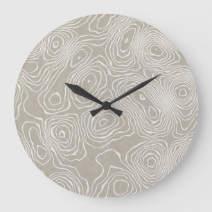 Grande Horloge Ronde Lignes terrestres topographiques : Carte organique