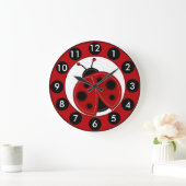 Grande Horloge Ronde "Lil Ladybug" (Maison)