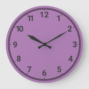 Grande Horloge Ronde Lilac