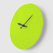 Grande Horloge Ronde Lime verte abstract (Angle)