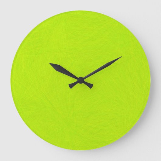 Grande Horloge Ronde Lime verte abstract (Recto)
