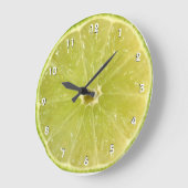 Grande Horloge Ronde Lime Wall Clock (Angle)