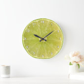 Grande Horloge Ronde Lime Wall Clock (Maison)