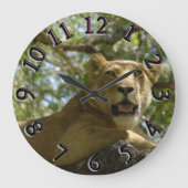 Grande Horloge Ronde Lioness looking From Tree Clock (Recto)