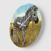 Grande Horloge Ronde Little Zebra clock (Angle)
