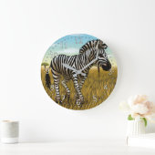 Grande Horloge Ronde Little Zebra clock (Maison)
